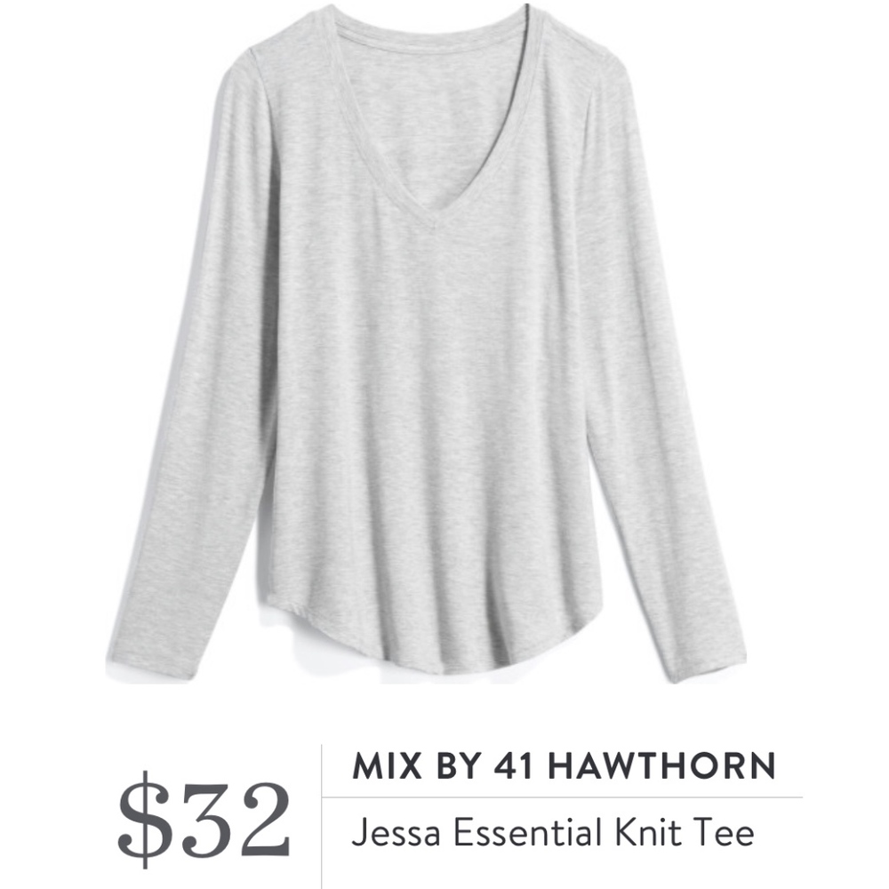 Mix By 41 Hawthorn Jessa Essential Knit Tee